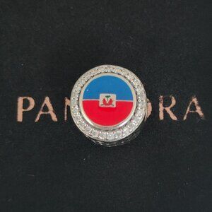Pandora Haiti Flag Exclusive Bead Charm S925 Silver with box